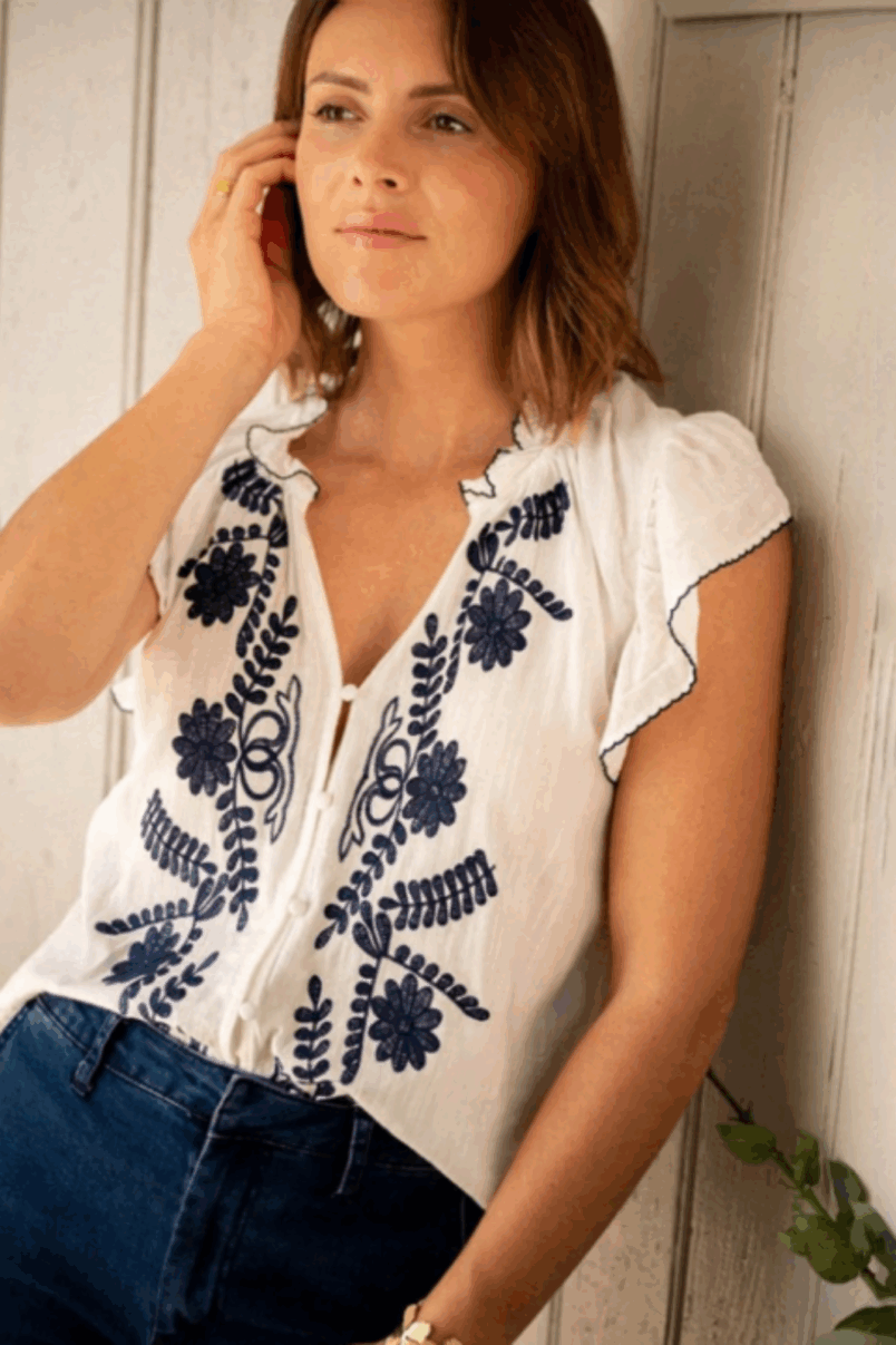 Blusa bordada - Imagen 3